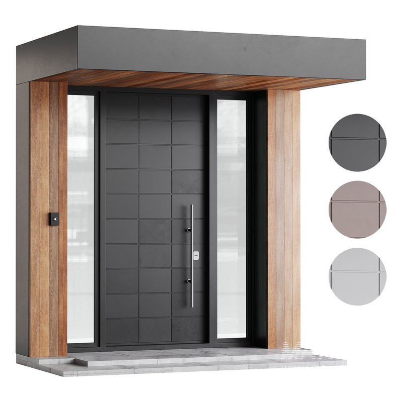 Modern entrance door 02 - Image 1