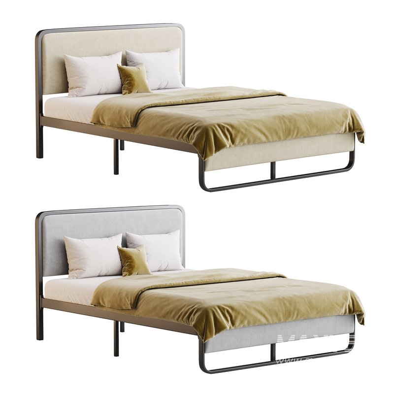 Allewie Queen Size Metal Platform Bed - Image 1