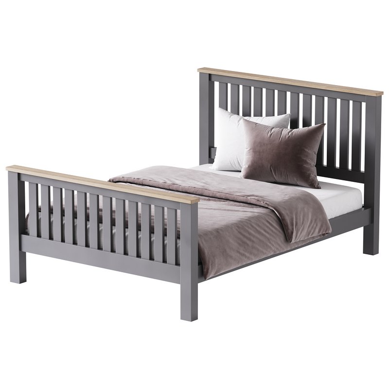 uhomepro Gray Full Size Bed - Image 3