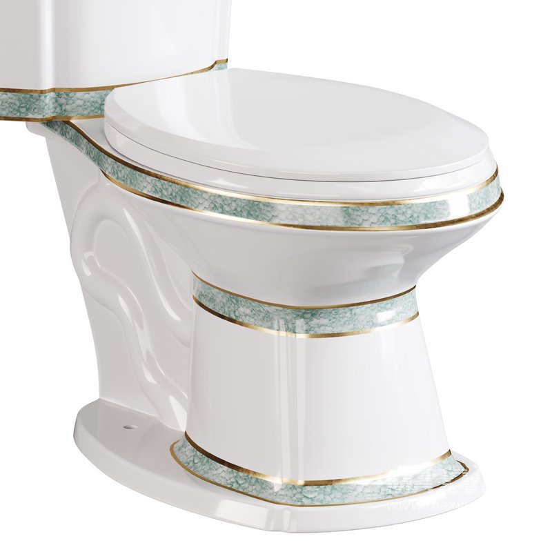 Corner Elongated Two Piece Dual Flush Bathroom Toilet - Image 2