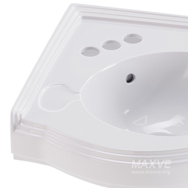 Bathroom Corner Sink White - Image 4