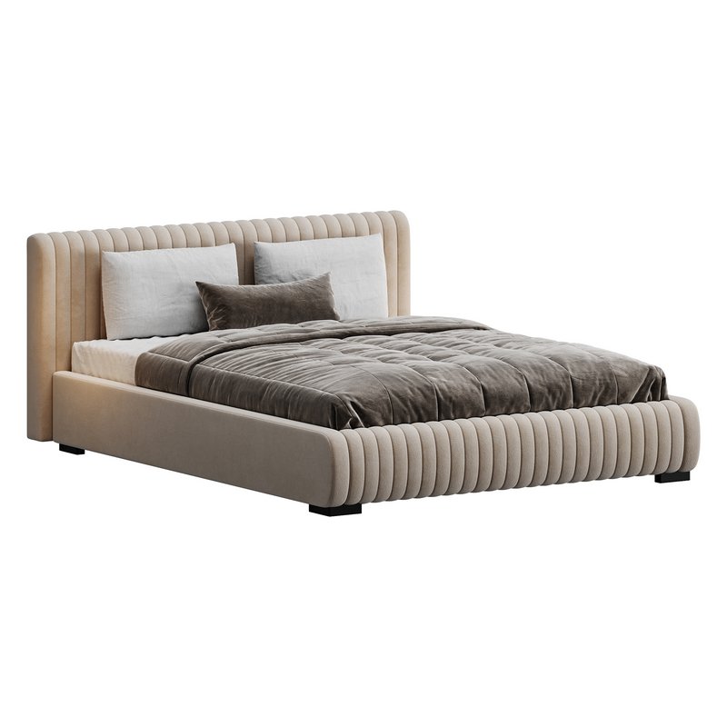 Fabric Stripe Pattern Bed - Image 2