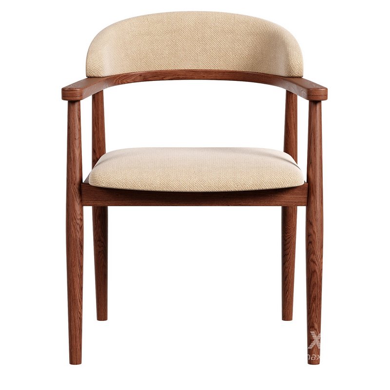 Modrest Cohen Walnut Dining Chair - Image 3