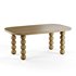 Wooden minimalist rectangular large coffee table - Thumbnail 1