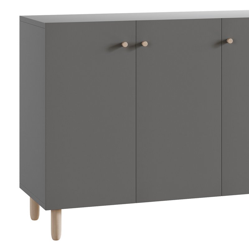 Hanna s Cabinet 2 Grey - Image 3