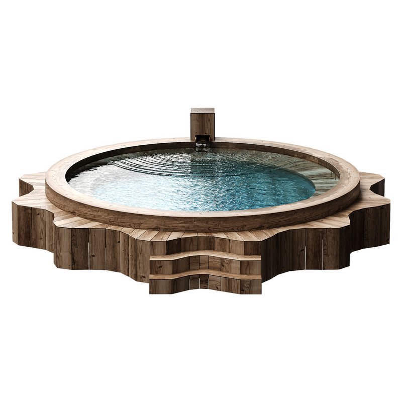 star wooden pool - Image 2