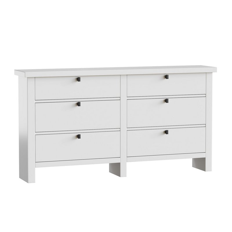 Modern Farmhouse 6-Drawer Dresser - Image 2