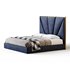 Royal Blue Upholstered Luxury King Size size Bed - Thumbnail 3