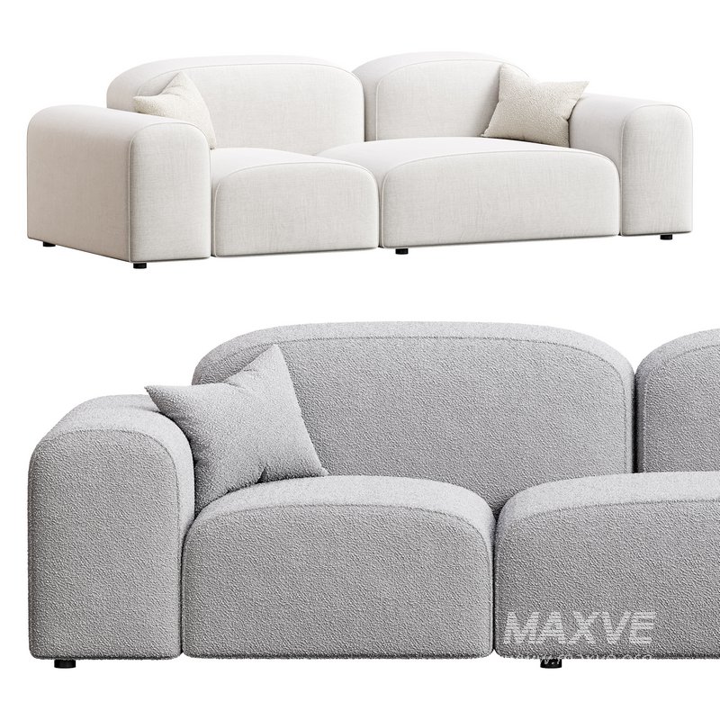 Modern Solid Sofa - Image 2