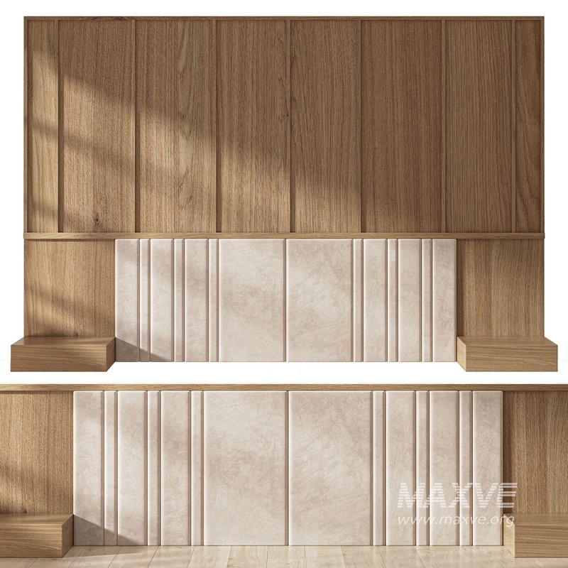 Decorative wall panel composition bedroom set 5 - Image 1