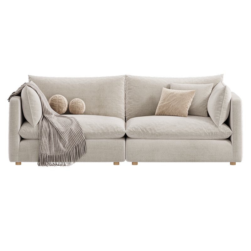 Unwind 2 Piece Slipcovered Sectional - Image 7