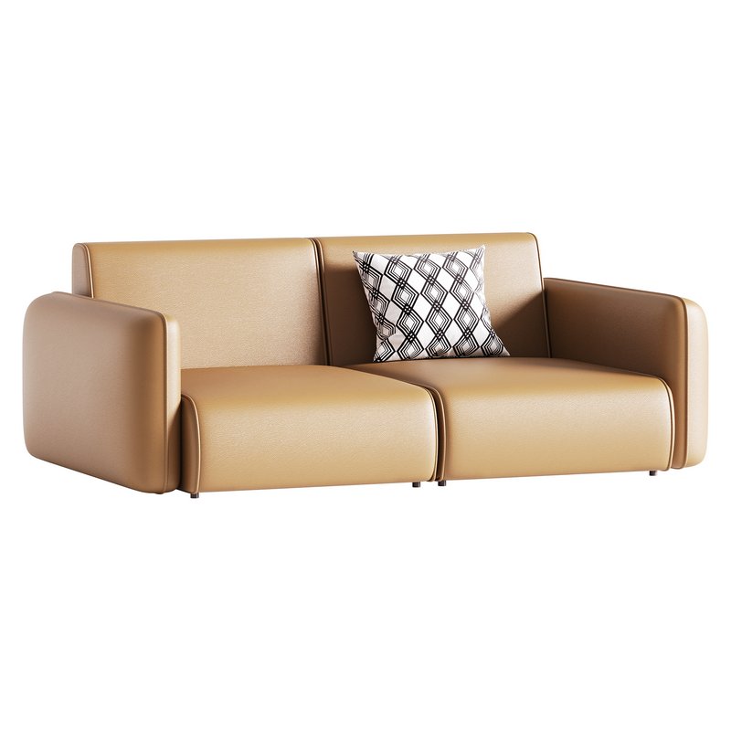 Modern Single Brown Sofa - Image 2