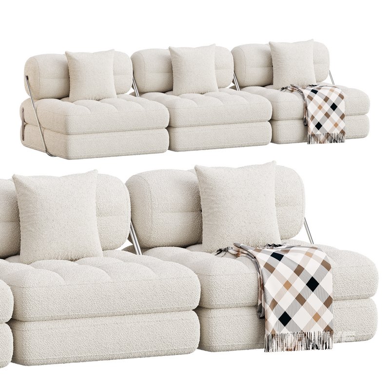 TALIA BOUCLE LOUNGE SOFA - Image 3