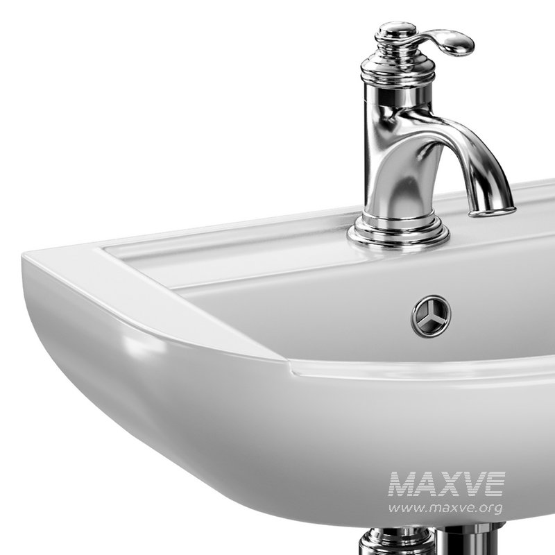 Nova Wall Mount Vessel Bathroom Sink Round Heavy Duty Ceramic - Image 4