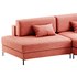 Corner sofa Edwin Velvet Terra - Thumbnail 4