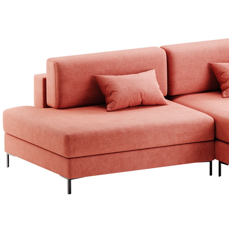 Corner sofa Edwin Velvet Terra - Image 4