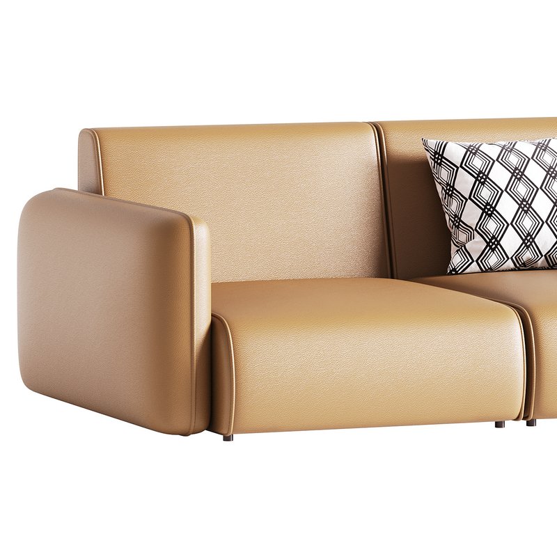 Modern Single Brown Sofa - Image 3