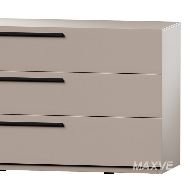 Kimball Chest of Drawers-3 White Wood Latte - Image 3
