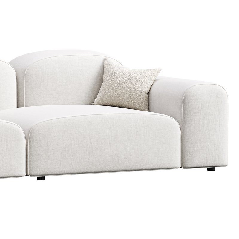 Modern Solid Sofa - Image 3