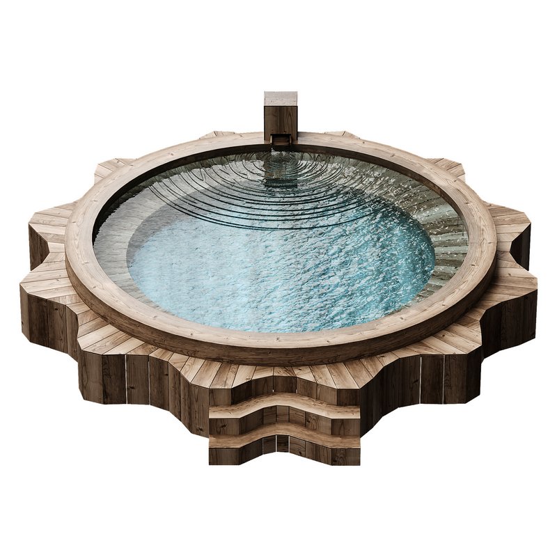 star wooden pool - Image 3