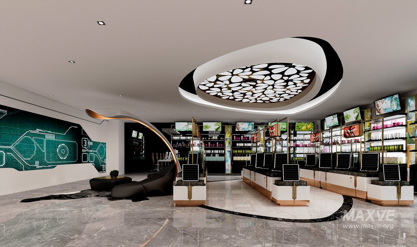 Modern Technology Company Front Desk Lobby - Image 2