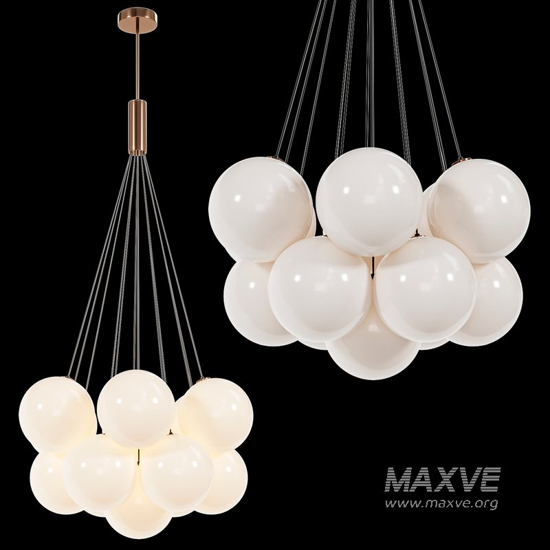 Cloud Style Opal Glass Cluster - Image 3