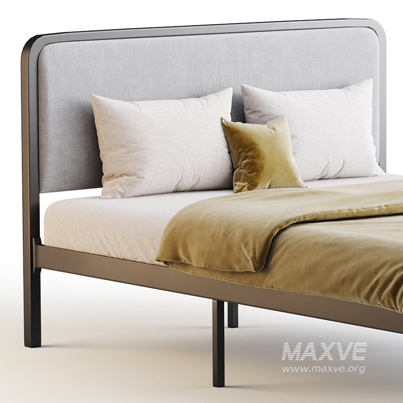 Allewie Queen Size Metal Platform Bed - Image 3