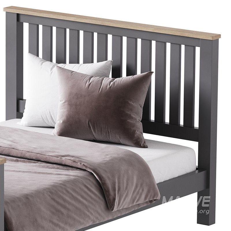 uhomepro Gray Full Size Bed - Image 4
