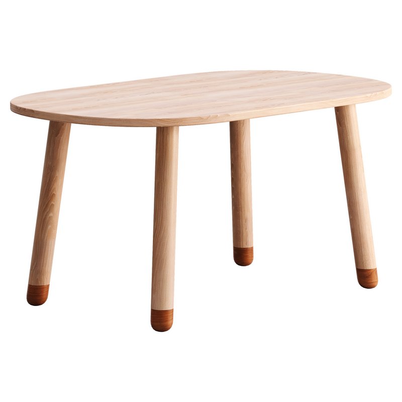 Wood chairs table farm animals - Image 1