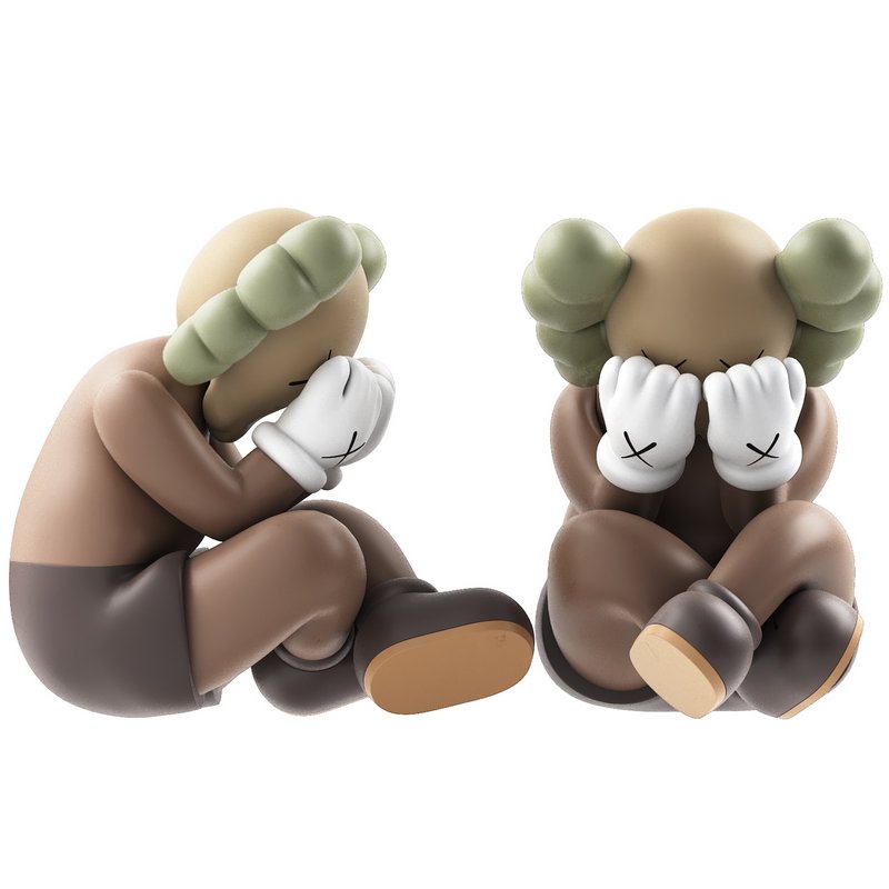 kaws separated vinyl figures collection - Image 1