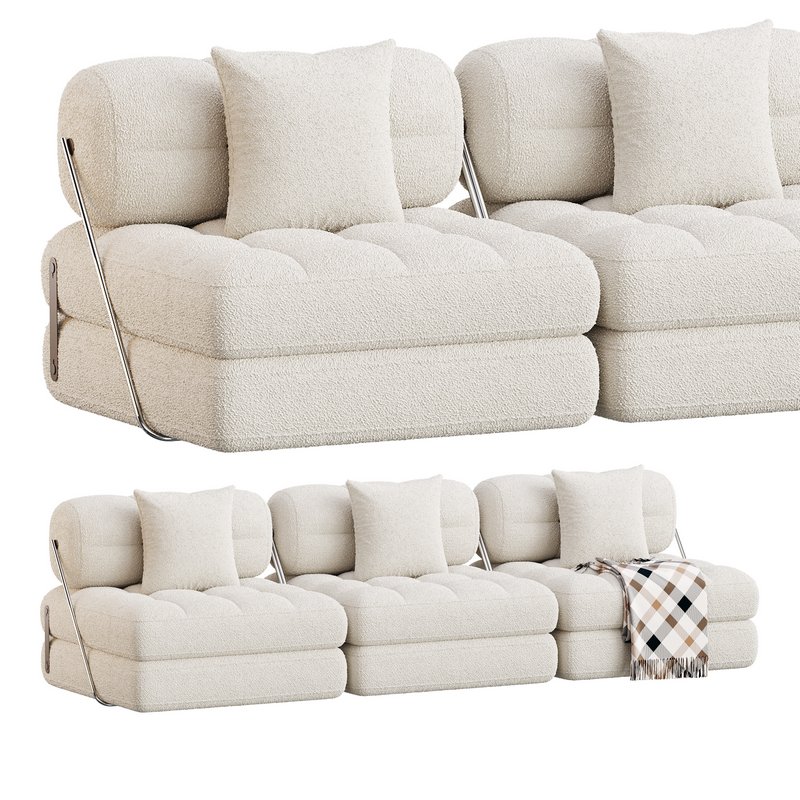 TALIA BOUCLE LOUNGE SOFA - Image 4