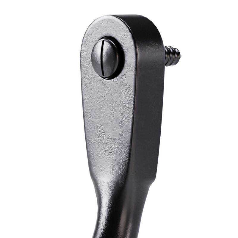 Black Wall Mount Coat Hook - Image 4