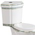 Corner Elongated Two Piece Dual Flush Bathroom Toilet - Thumbnail 3