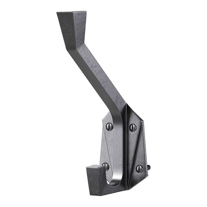 Renovator Supply Heavy Duty Coat Hooks Double Hook Coat Hanger - Image 2