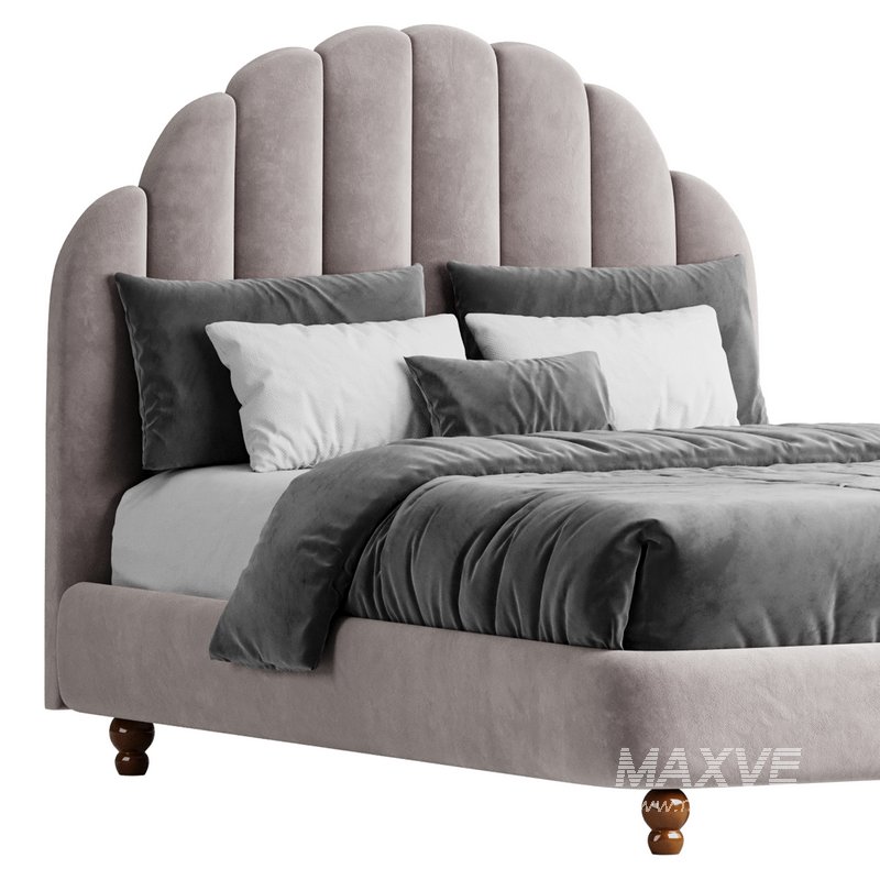 Lime Green Padded Panel Bed - Image 6