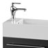 Small Wall Mounted Cabinet Vanity Bathroom Sink Cabinet Black - Thumbnail 4