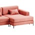 Corner sofa Edwin Velvet Terra - Thumbnail 3