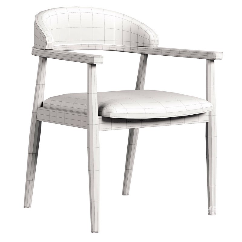 Modrest Cohen Walnut Dining Chair - Image 2