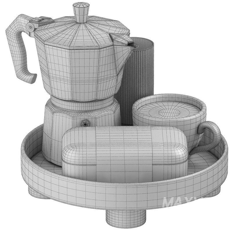 round platform tray with coffee and ferrero rocher - Image 2