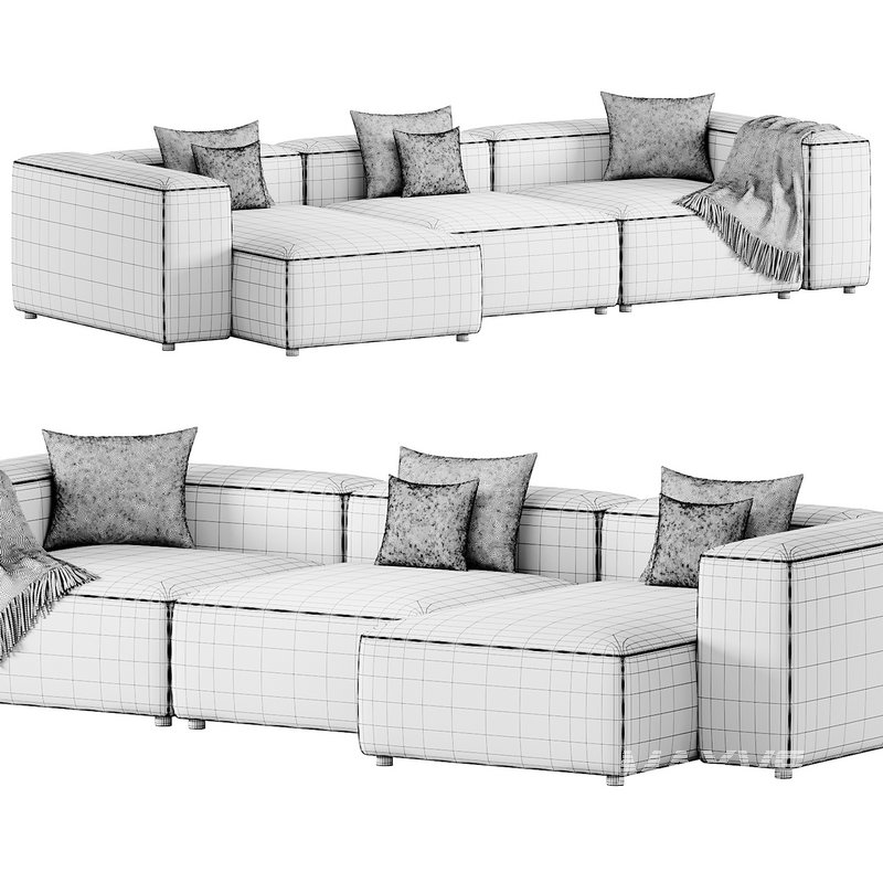 Cosima 3 seat Chaise Longue Sofa By Bolia - Image 4