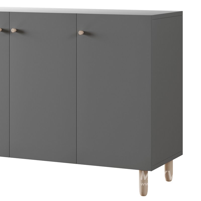 Hanna s Cabinet 2 Grey - Image 4