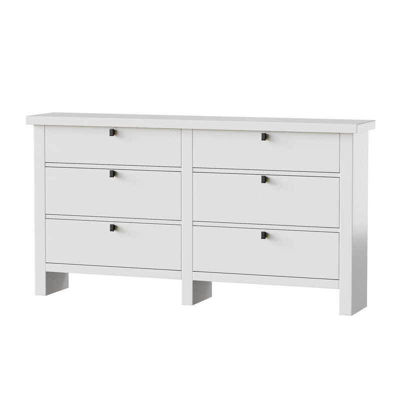 Modern Farmhouse 6-Drawer Dresser - Image 4
