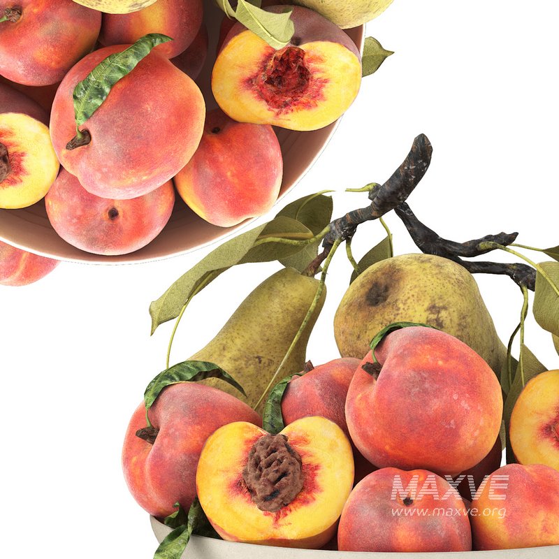 bowl of peaches and pears - Image 2