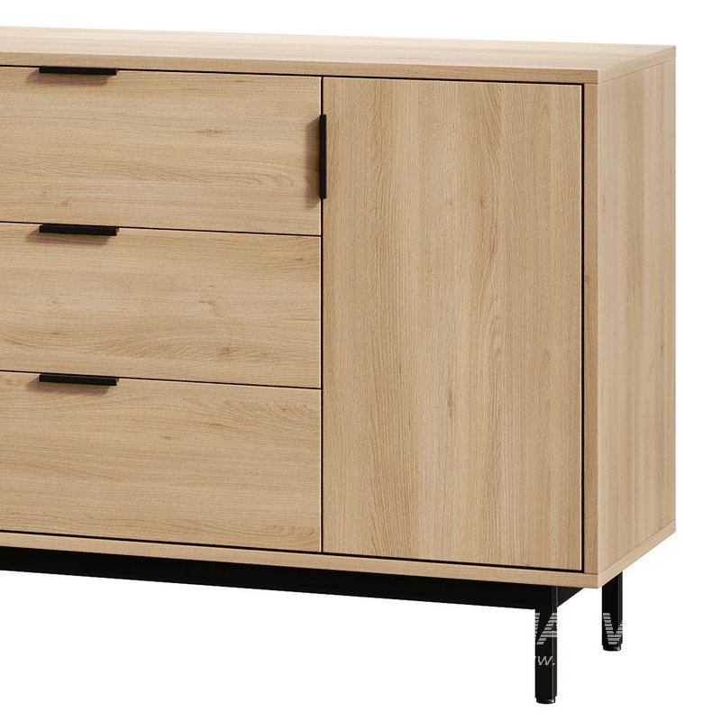 Atwell 3-Drawer Dresser - Image 3