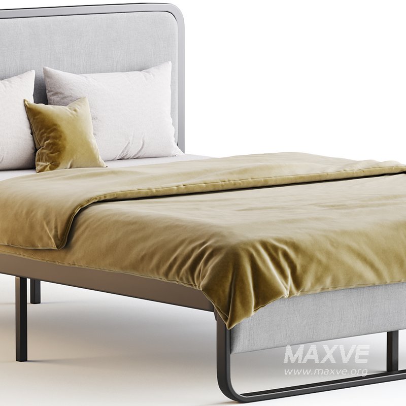 Allewie Queen Size Metal Platform Bed - Image 4