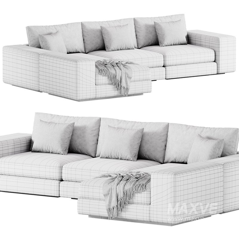 Sofa Vista Grande Lounge Sand By Eichholtz - Image 4