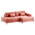 Corner sofa Edwin Velvet Terra - Thumbnail 2