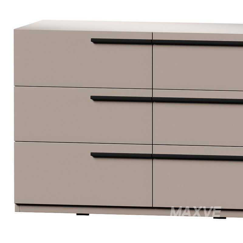 Kimball Chest of Drawers-3 White Wood Latte - Image 4