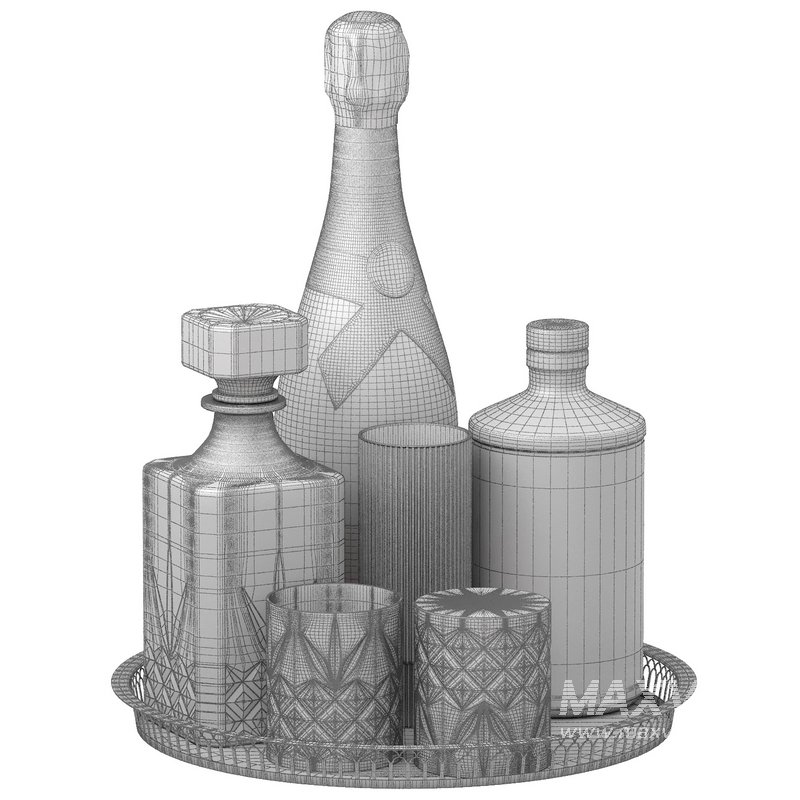 tray of whisky and champagne - Image 2