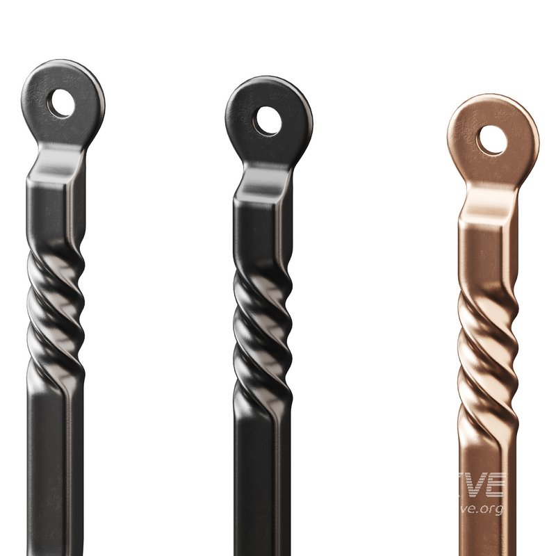 Black Wrought Iron Wall Mount Hooks - Image 3